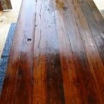 First coat of finish First coat of finish