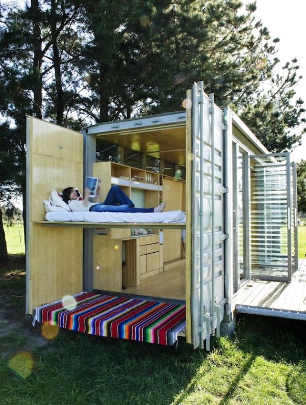Upcycled Port-a-Bach Container Home by Atelierworkshop (6)
