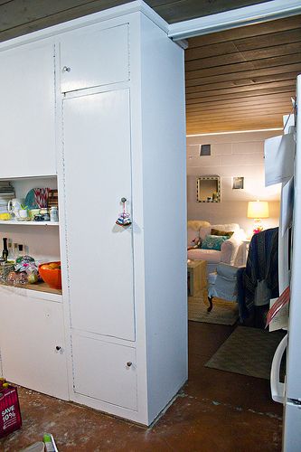 Kitchen update: entry way wall before