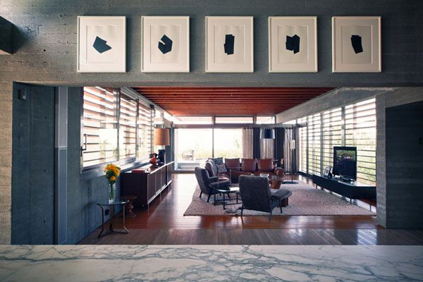 Atalaya View Upon the Living Room Atalaya View Upon the Living Room Industrial Inspired Luxury House Overlooking the Pacific Ocean