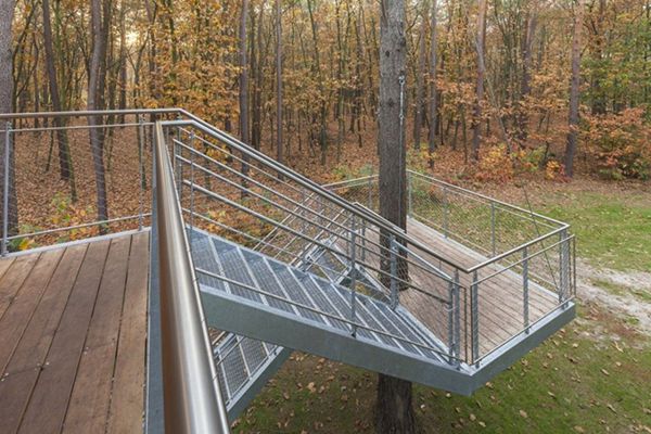 Stairs7 Creative and Inspiring Treehouse for Children and Adults in Belgium